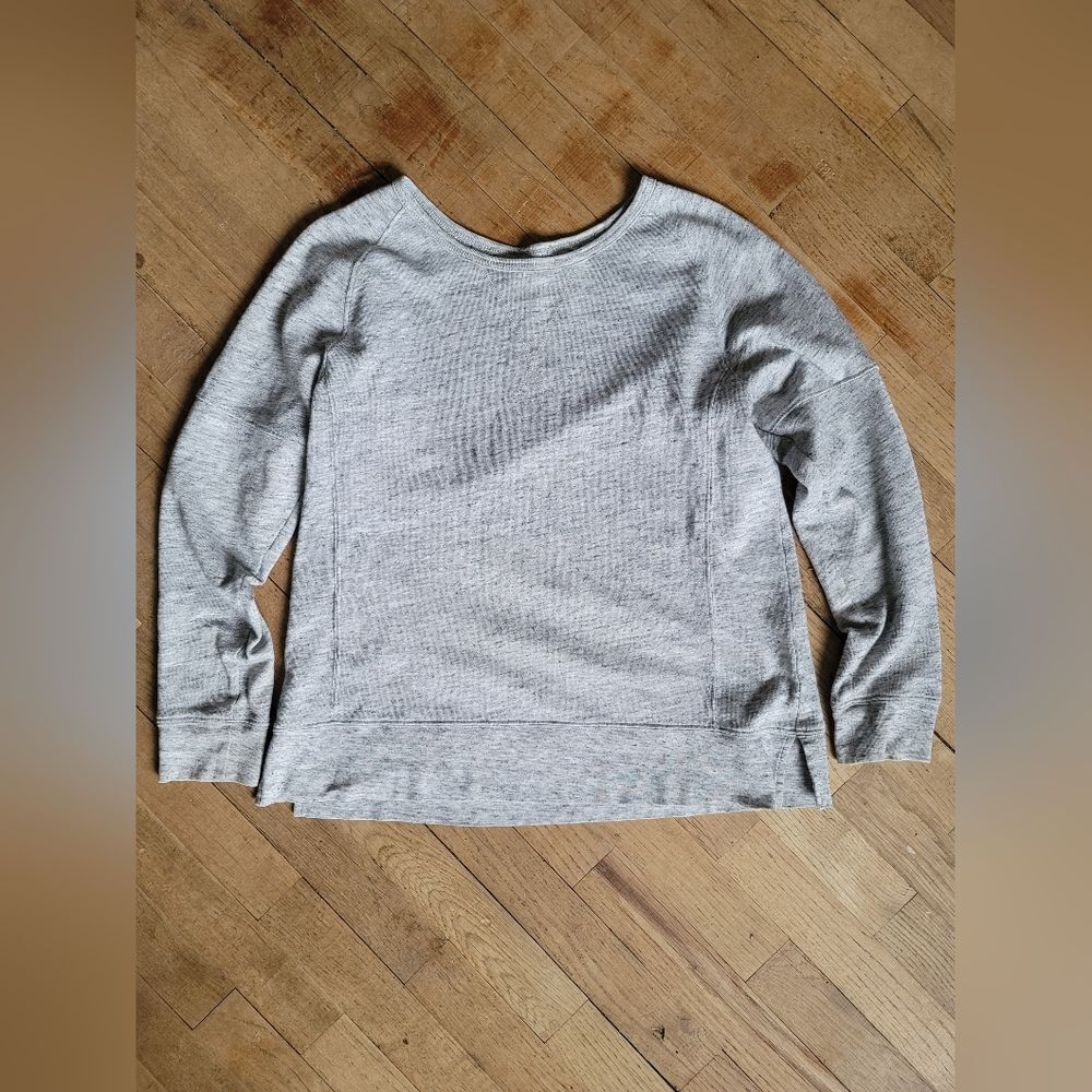 Madewell Women's Grey Cotton Pullover Sweatshirt, Size Small